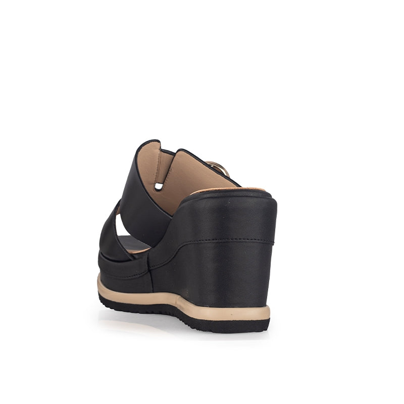 Sandal Wedges Wanita Gino Mariani Greta Black