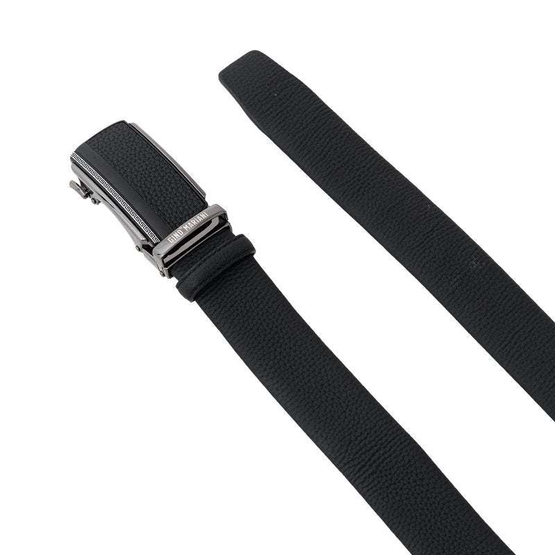 Gino Mariani Harper Buckle Belt Kulit Pria Black