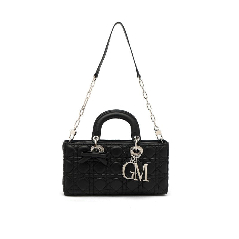 Tas Wanita Quilted Top handle Gino Mariani Axelia Black