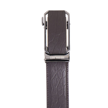 Gino Mariani Dakota Buckle Belt Kulit Pria Coffee