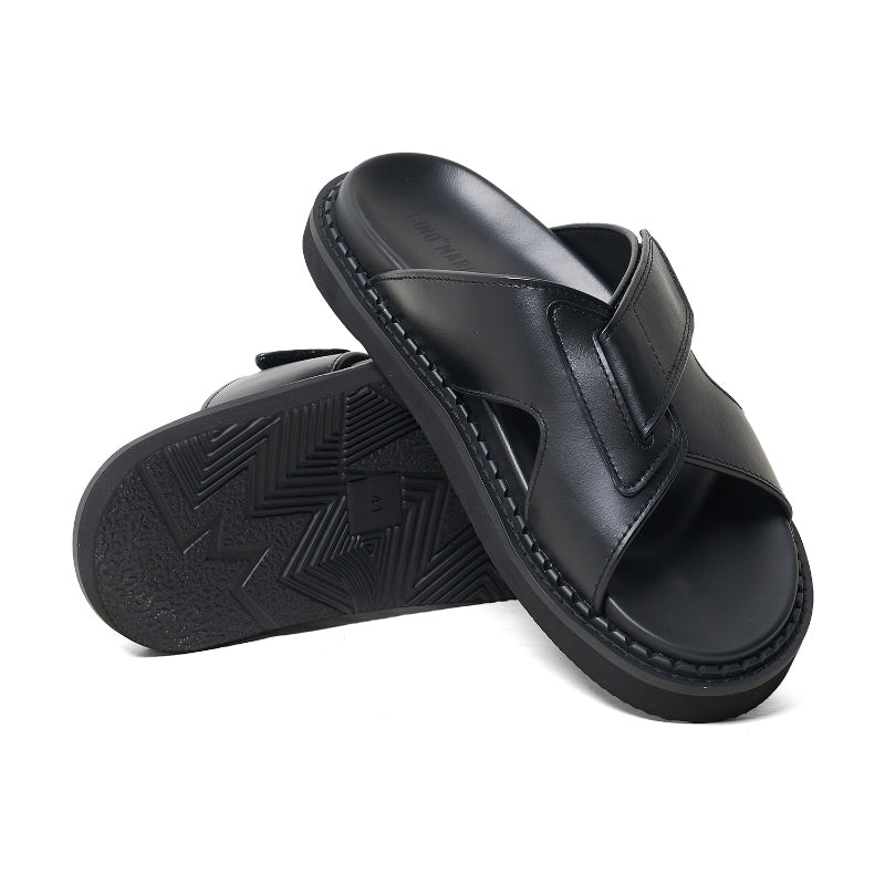 Sandal Kulit Pria Gino Mariani Arza Black