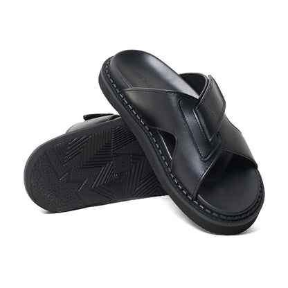 Sandal Kulit Pria Gino Mariani Arza Black