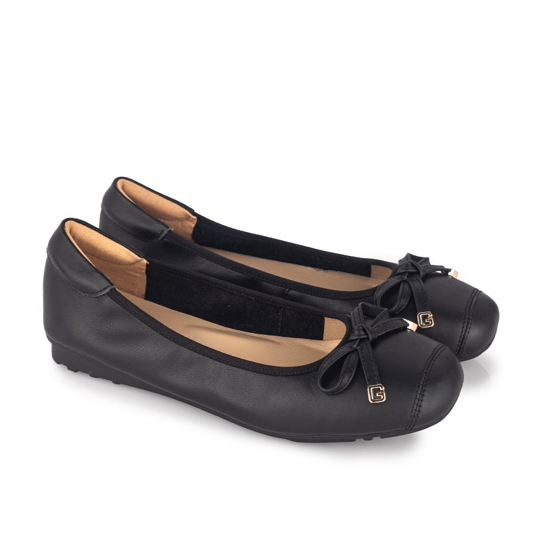 Sepatu Ballet Flats Wanita Gino Mariani Inara Black