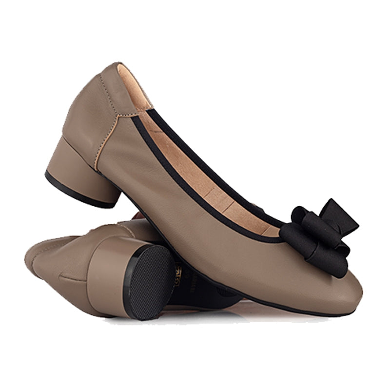 Sepatu Pantofel Formal Wanita Gino Mariani Elara 1 Khaki