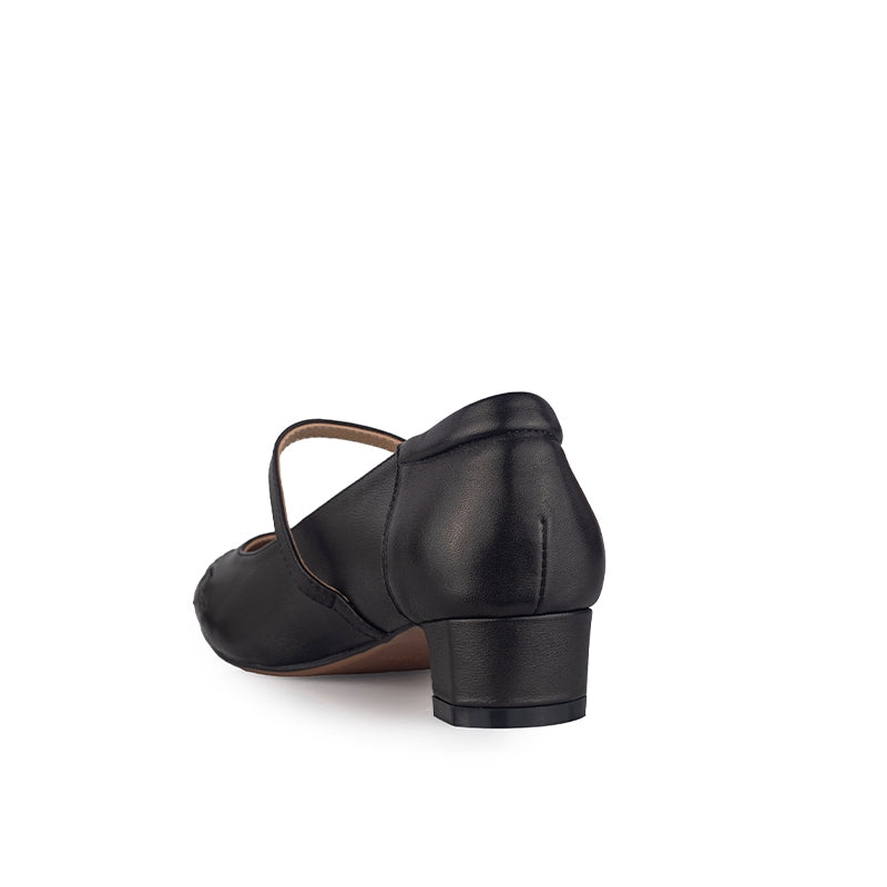 Sepatu Pumps Mary Jane Wanita Hanessa Black