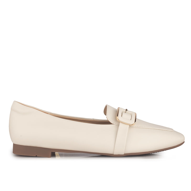 Sepatu Flats Wanita Gino Mariani Kezia Off White