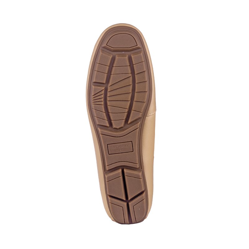 Sepatu Casual Wanita Loafer Moccasin Gino Mariani Gistara Light Brown