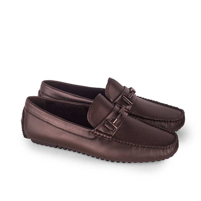 Sepatu Casual Pria Loafer Moccasin Gino Mariani Bartoli 15 Dark Brown
