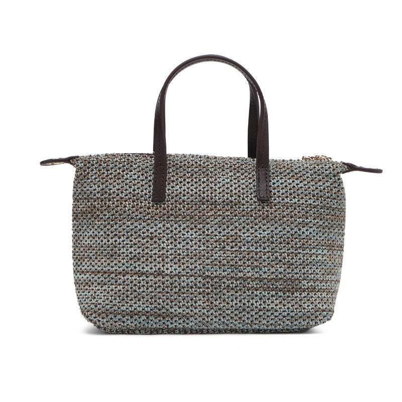 Tas Wanita Tote Bag Gino Mariani Enza Blue Brown