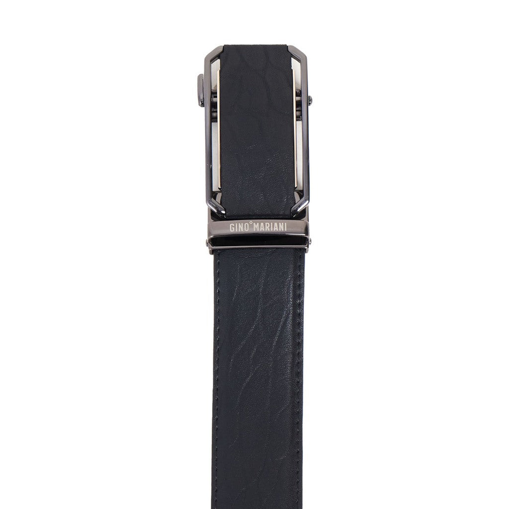 Gino Mariani Dakota Buckle Belt Kulit Pria Black