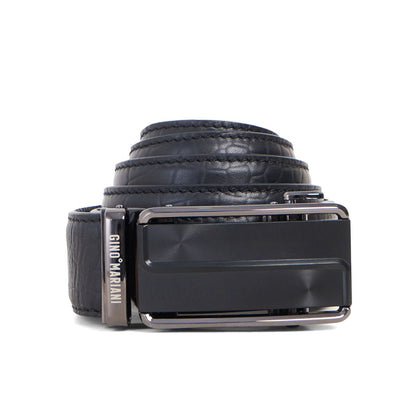Gino Mariani Dillon Buckle Belt Kulit Pria Black