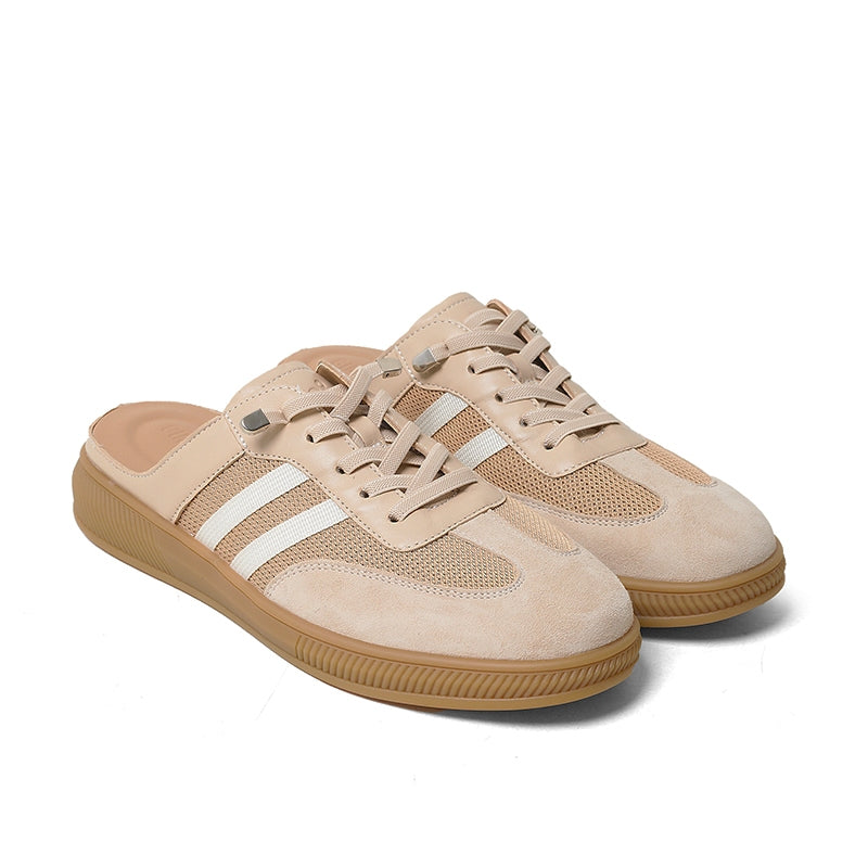 Sepatu Casual Slip on Sneakers Mules Wanita Gino Mariani Giulina Apricot
