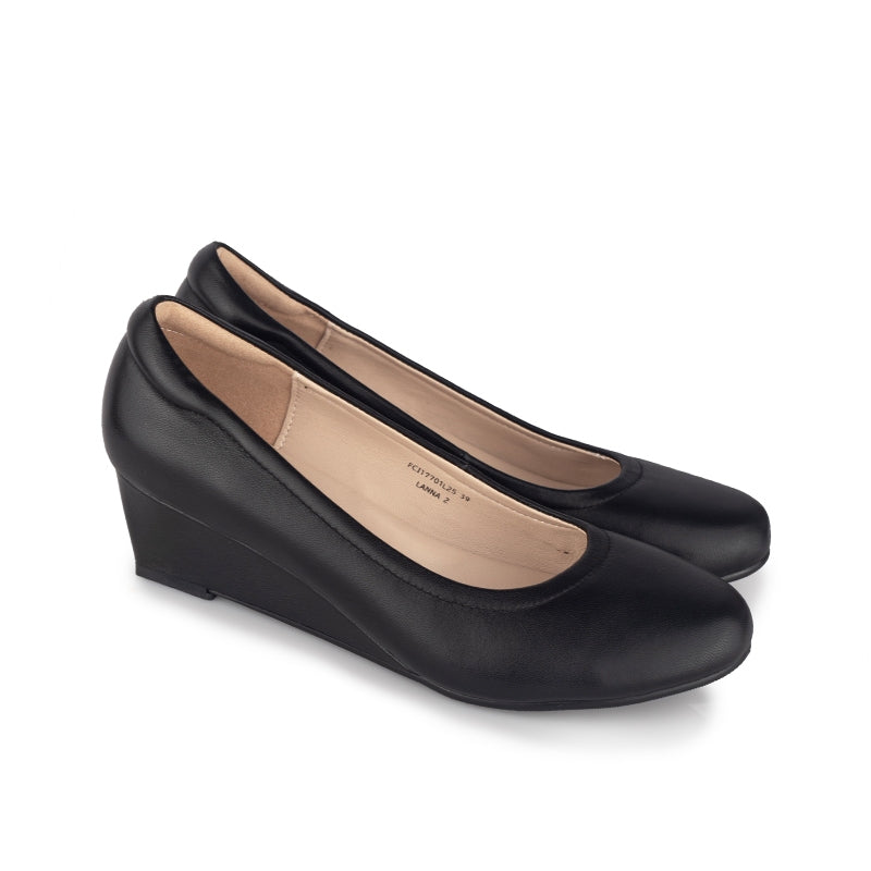 Sepatu Wedges Wanita Gino Mariani Lanna 2 Black