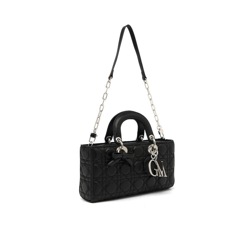Tas Wanita Quilted Top handle Gino Mariani Axelia Black