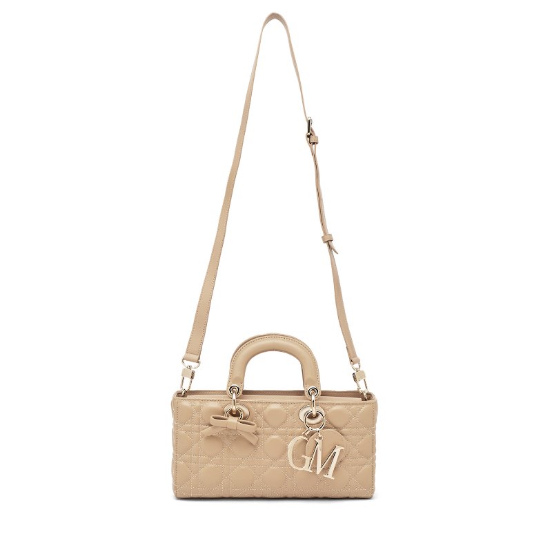Tas Wanita Quilted Top handle Gino Mariani Axelia Light Brown