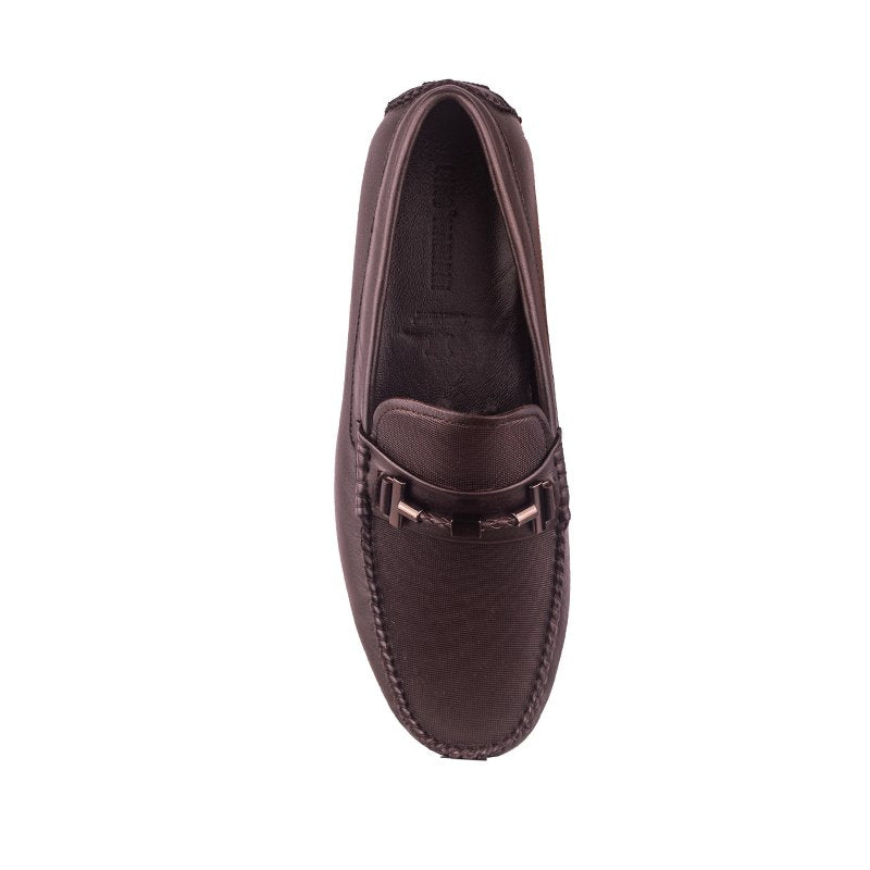 Sepatu Casual Pria Loafer Moccasin Gino Mariani Bartoli 15 Dark Brown