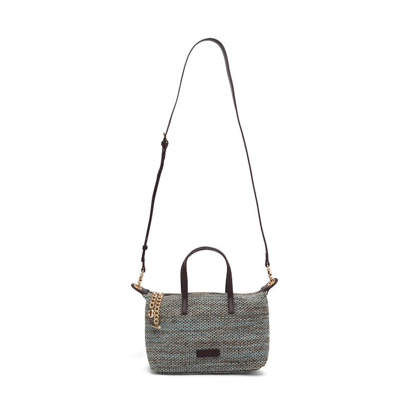 Tas Wanita Tote Bag Gino Mariani Enza Blue Brown