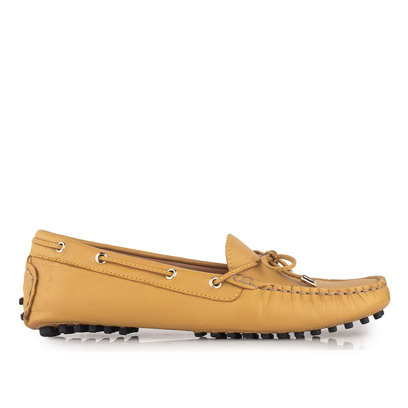 Sepatu Wanita Casual Loafer Moccasin Gino Mariani Ellen Yellow