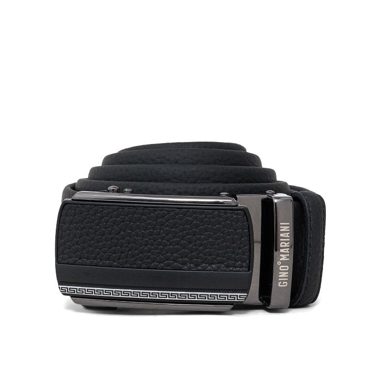 Gino Mariani Harper Buckle Belt Kulit Pria Black