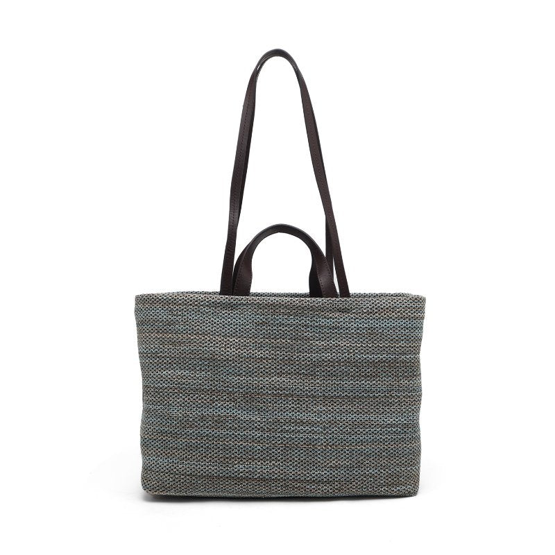 Tas Wanita Tote Bag Gino Mariani Evelina Blue Brown