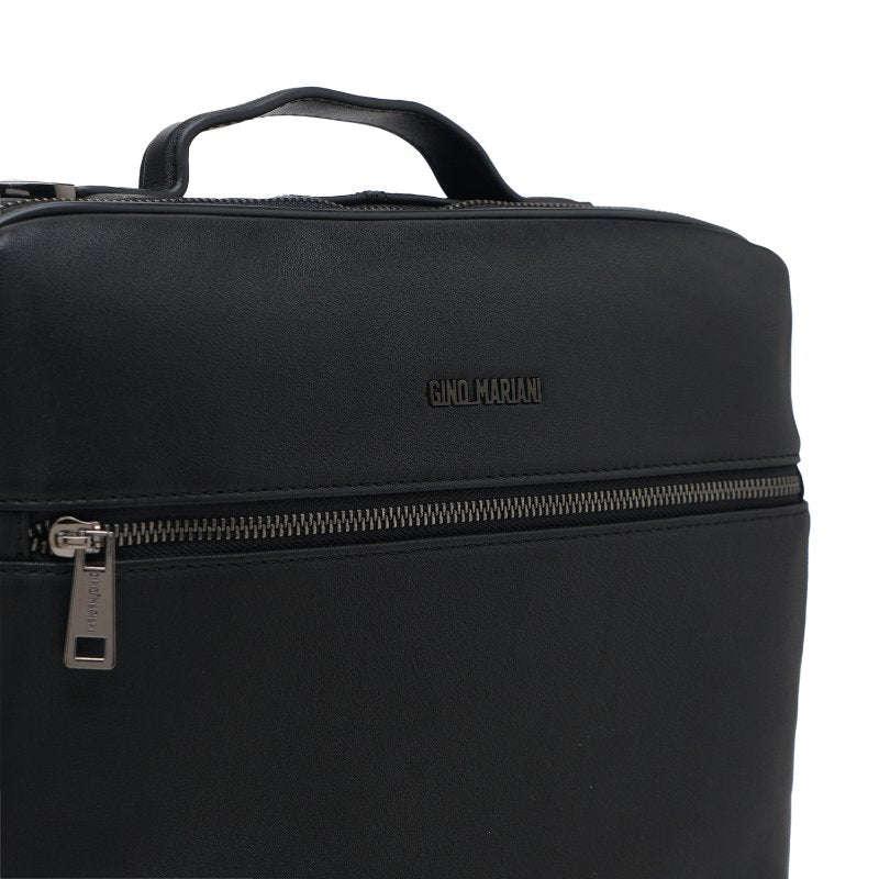 Backpack Tas Ransel Kulit Pria Gino Mariani Nevio Black