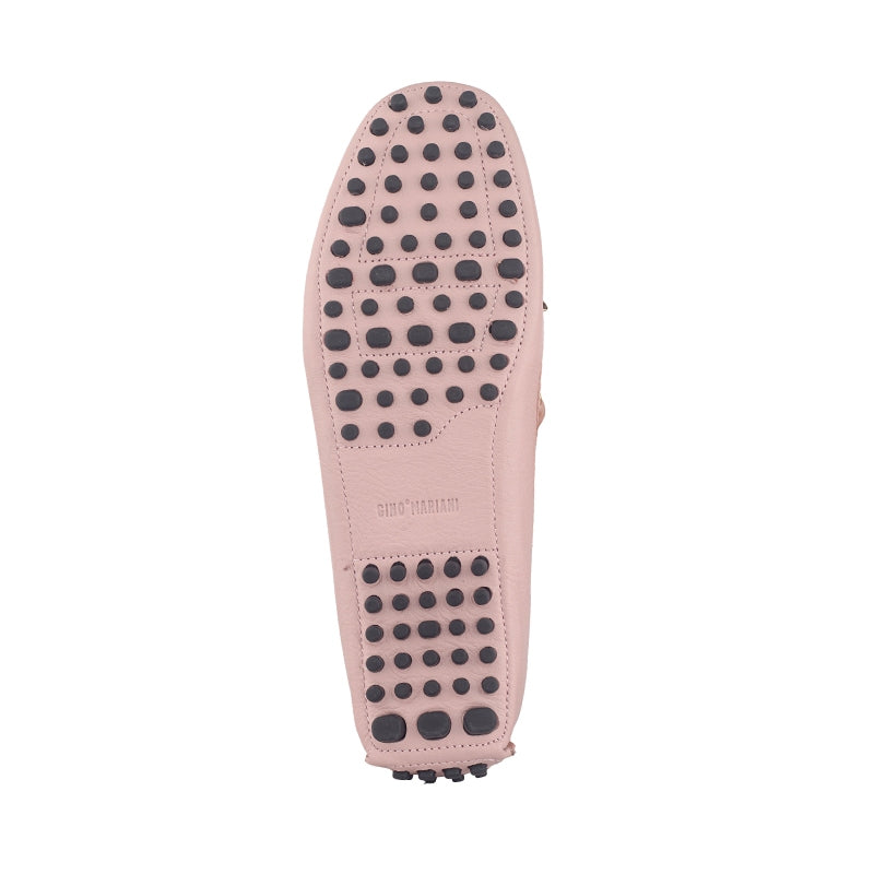 Sepatu Wanita Casual Loafer Moccasin Gino Mariani Ellen Pink