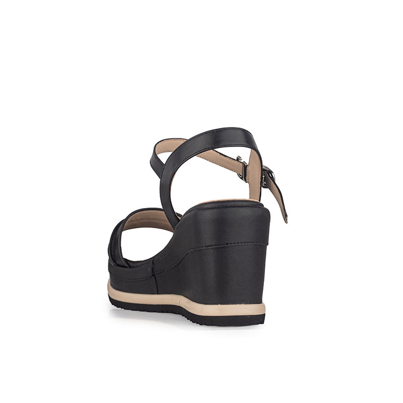 Sepatu Wedges Wanita Gino Mariani Gabby Black