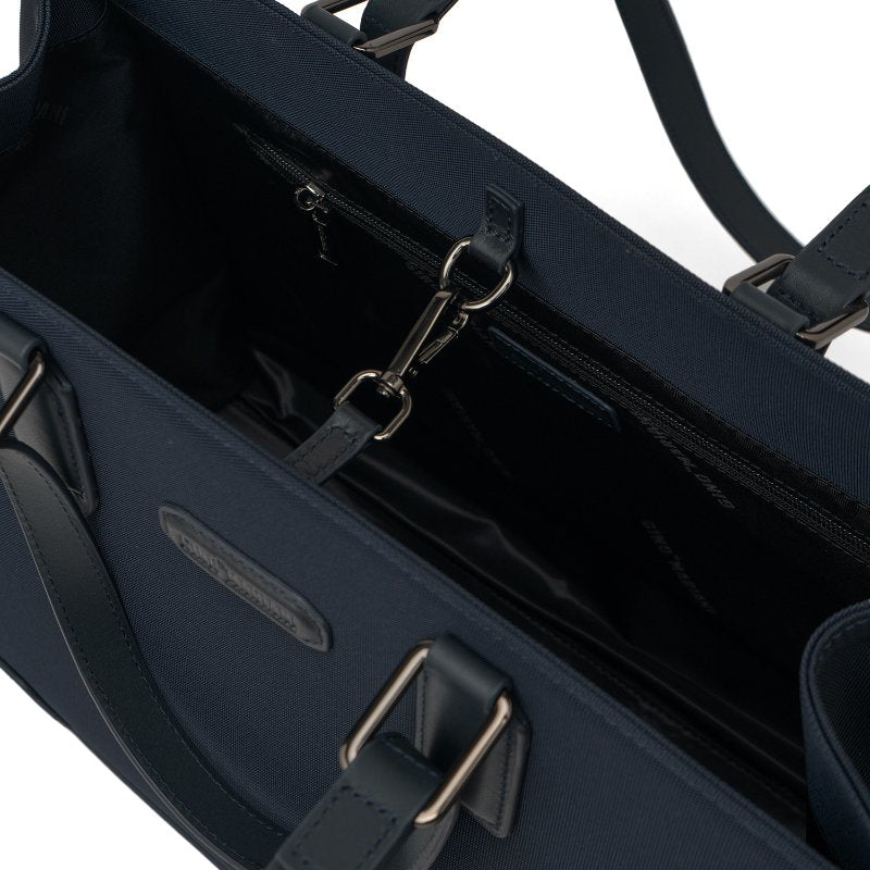 Tas Pria Gino Mariani Business Tote Bag Cayden Navy