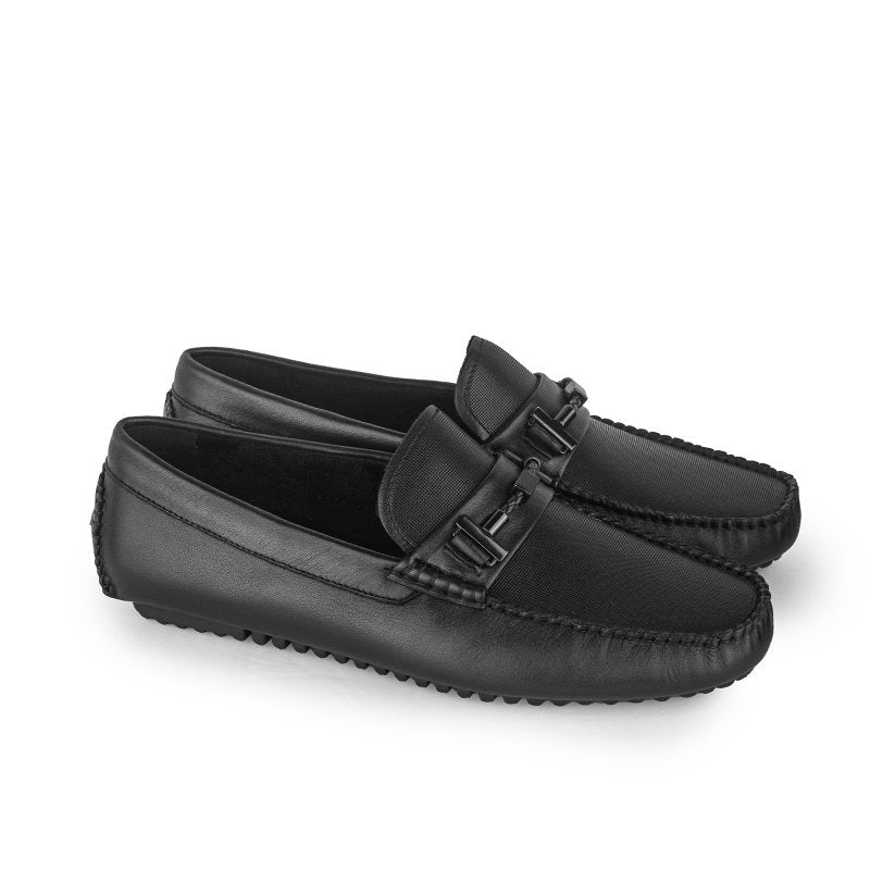 Sepatu Casual Pria Loafer Moccasin Gino Mariani Bartoli 15 Black