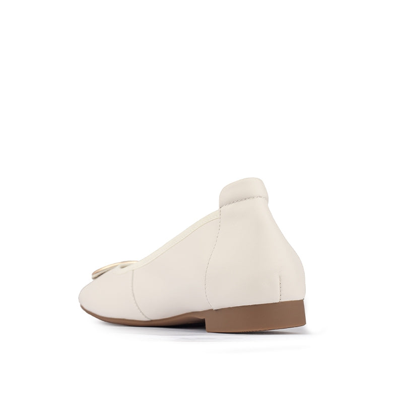 Sepatu Flat Wanita Gino Mariani Ederly Off White