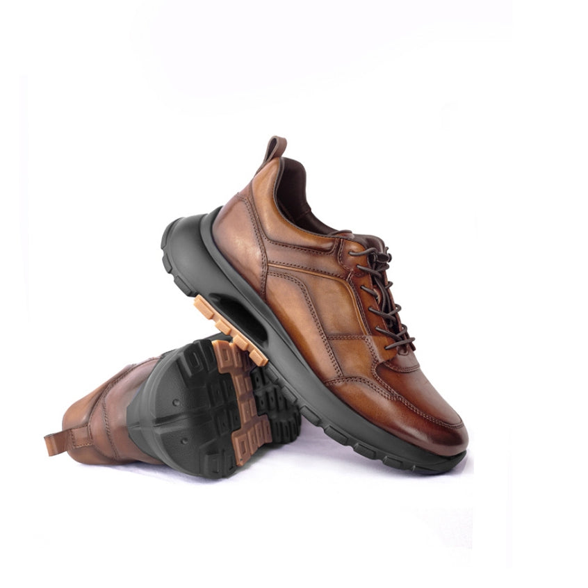 Sepatu Casual Pria Sneakers Gino Mariani Galenos Dark Brown