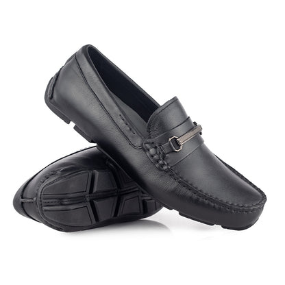Sepatu Casual Pria Loafer Moccasin Gino Mariani Bartoli 10 Black