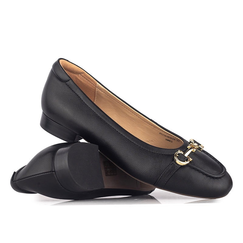 Sepatu Ballet Flats Wanita Gino Mariani Innes Black