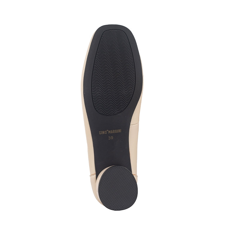 Sepatu Pantofel Formal Wanita Gino Mariani Elara 1 Beige