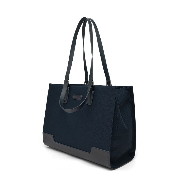 Tas Pria Gino Mariani Business Tote Bag Cayden Navy