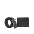 Gino Mariani Cristo - Boxed 2 In 1 Wallet & Belt Gift Set Black