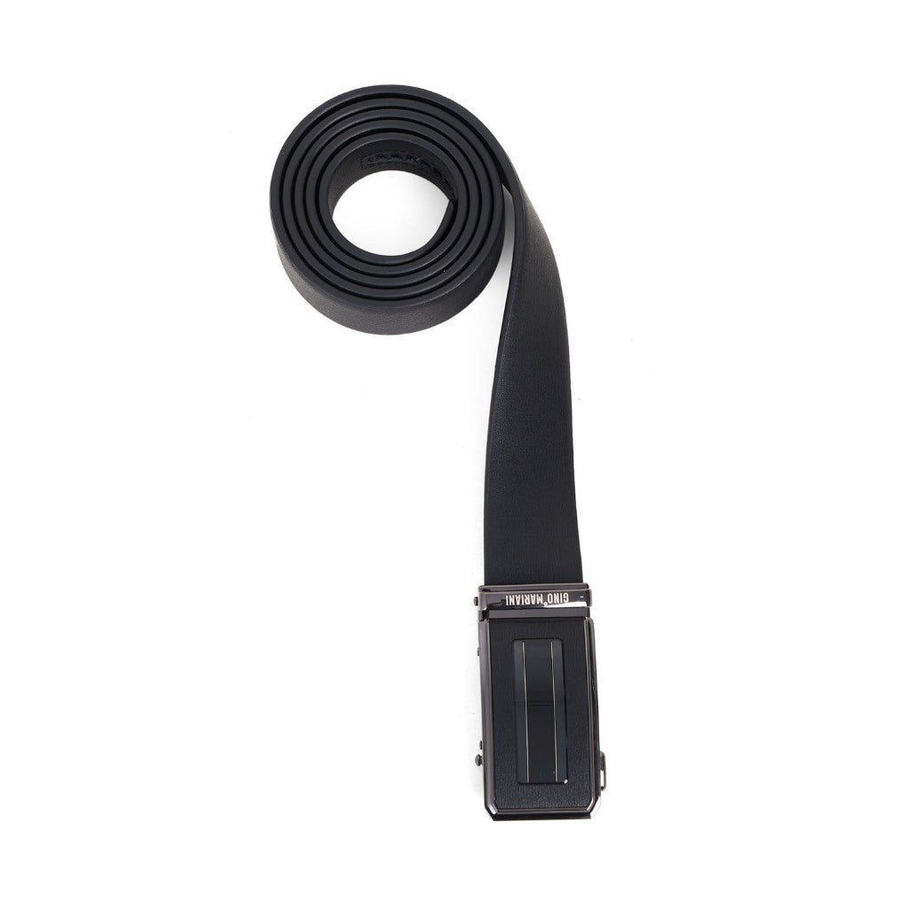 Gino Mariani Dorian Buckle Belt Kulit Pria Black/Coffee