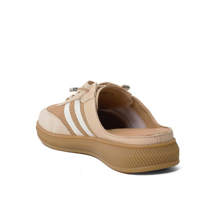 Sepatu Casual Slip on Sneakers Mules Wanita Gino Mariani Giulina Apricot