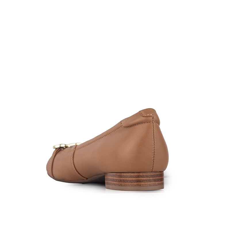 Sepatu Ballet Flats Wanita Gino Mariani Innes Light Brown