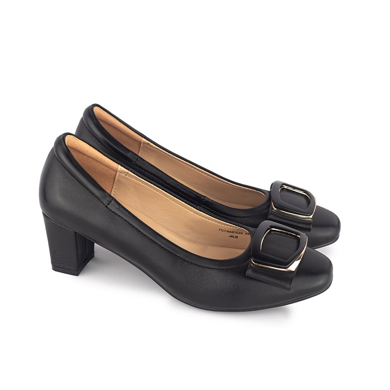 Sepatu Pantofel Formal Wanita Gino Mariani Jalie Black