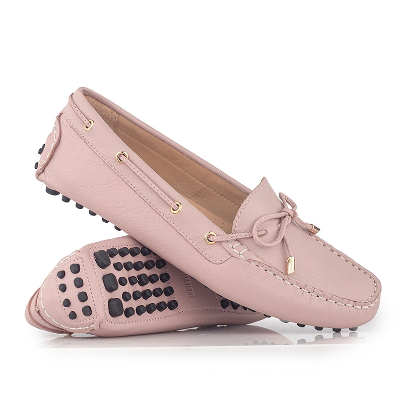 Sepatu Wanita Casual Loafer Moccasin Gino Mariani Ellen Pink