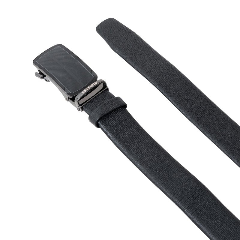 Gino Mariani Hayley Buckle Belt Kulit Pria Black