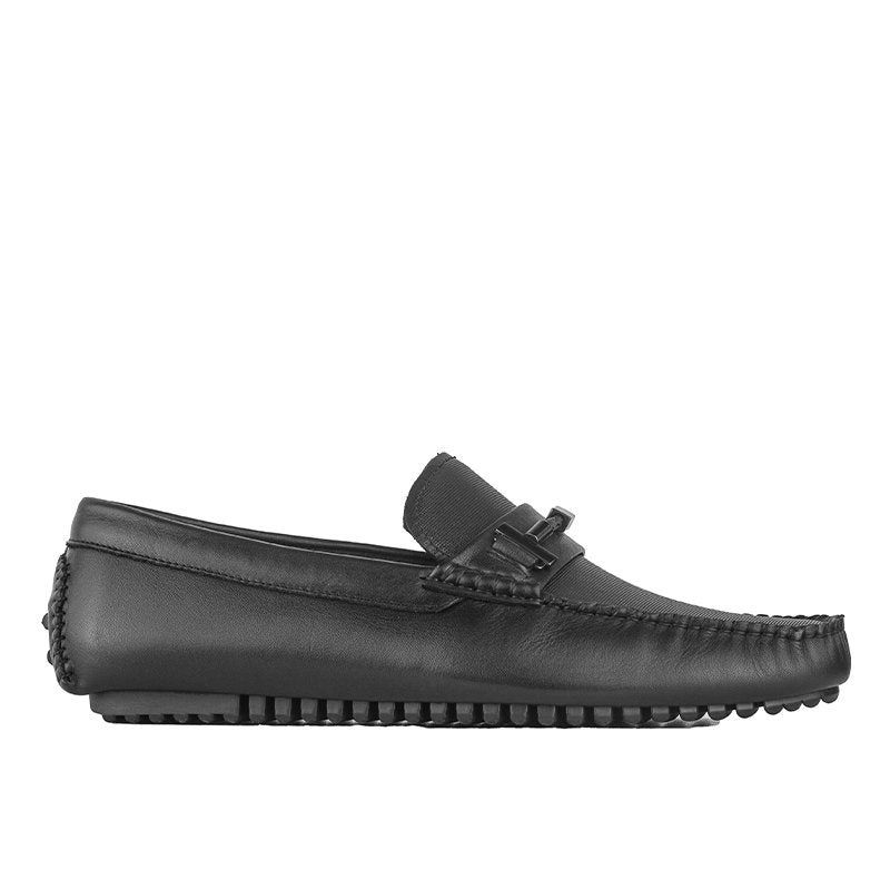 Sepatu Casual Pria Loafer Moccasin Gino Mariani Bartoli 15 Black