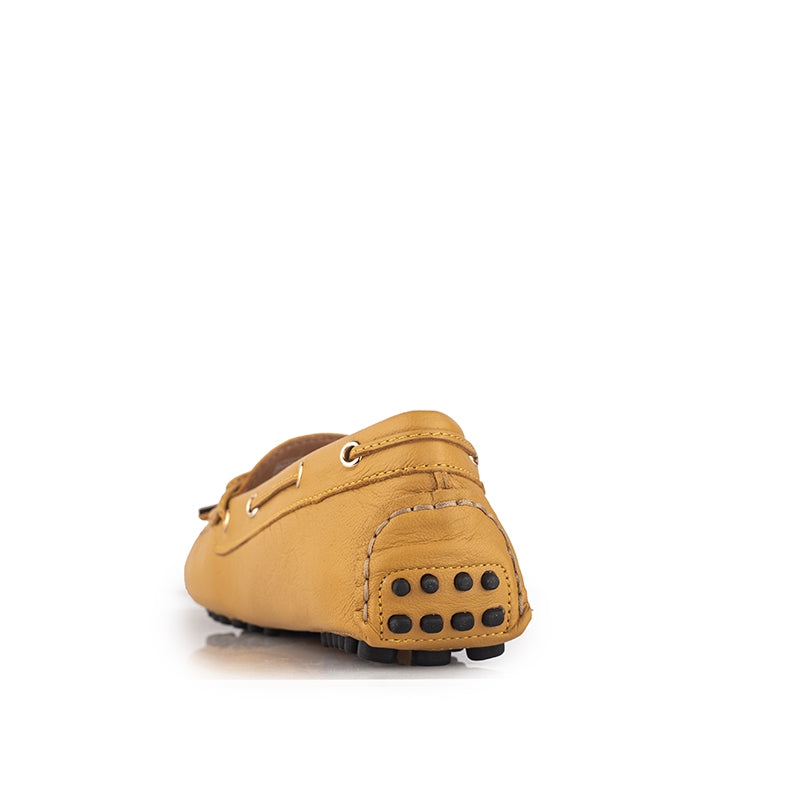 Sepatu Wanita Casual Loafer Moccasin Gino Mariani Ellen Yellow