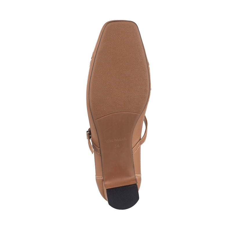 Sepatu Pumps Mary Jane Wanita Hanessa Camel