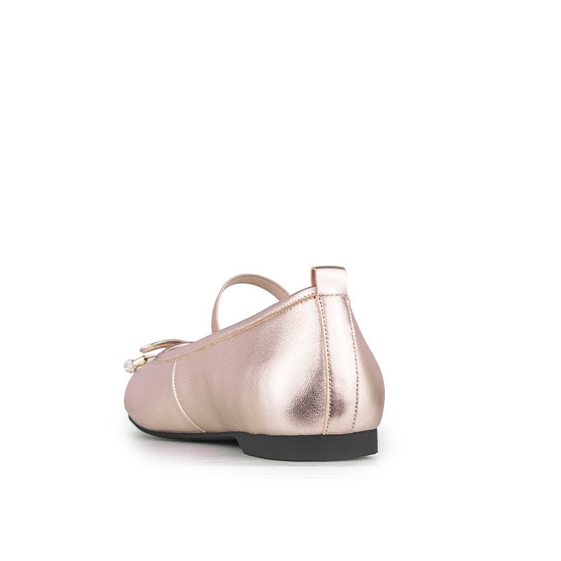 Sepatu Ballet Flats Wanita Gino Mariani Gaisha Gold