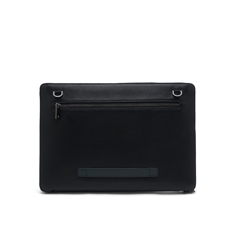 Tas Briefcase Leather Bag Gino Mariani Norris Black