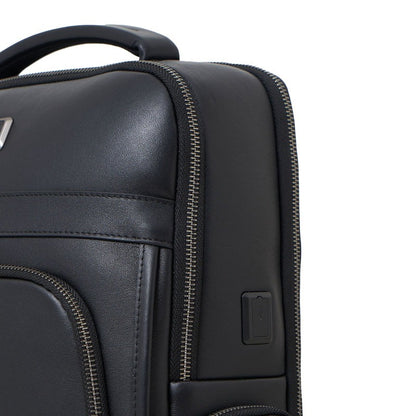 Backpack Tas Ransel Kulit Pria Gino Mariani Bastian Black