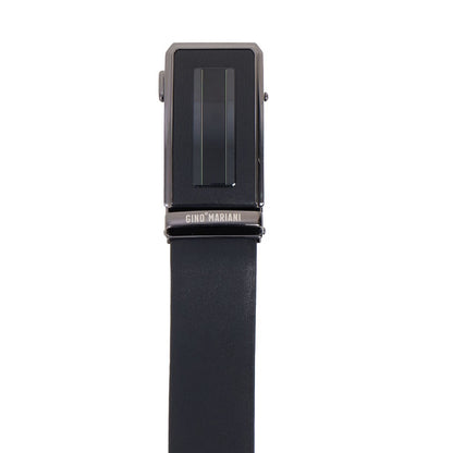 Gino Mariani Dorian Buckle Belt Kulit Pria Black/Coffee