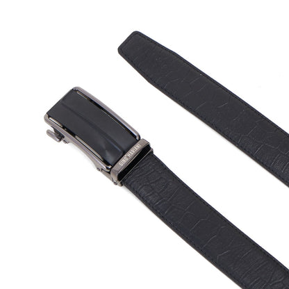 Gino Mariani Dillon Buckle Belt Kulit Pria Black